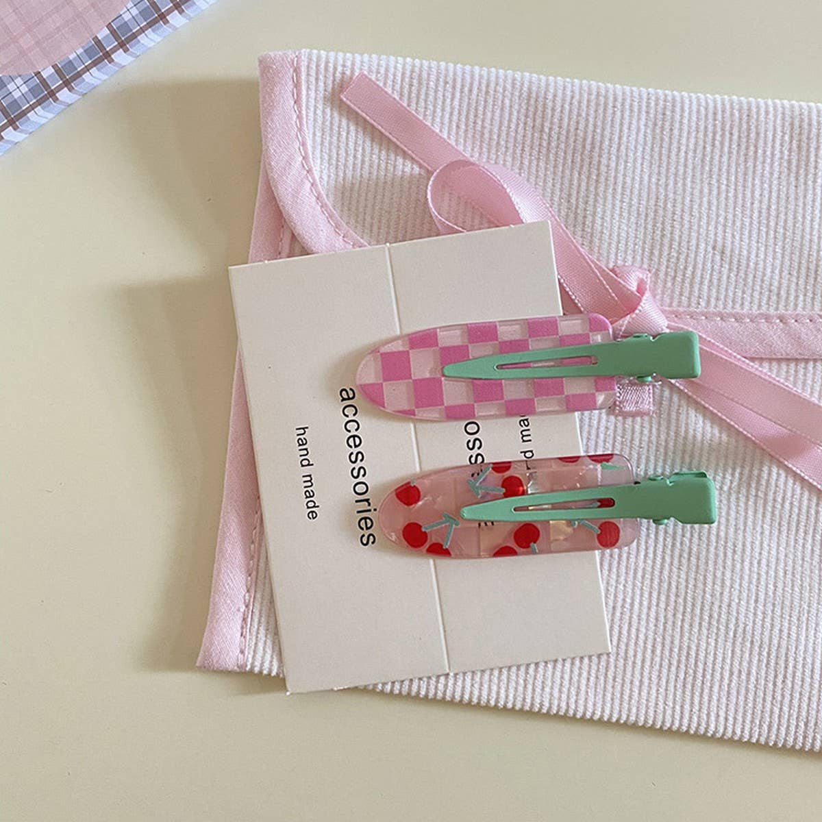 Cute Fruit Snap Hair Clips Set Sweet Pastel Style