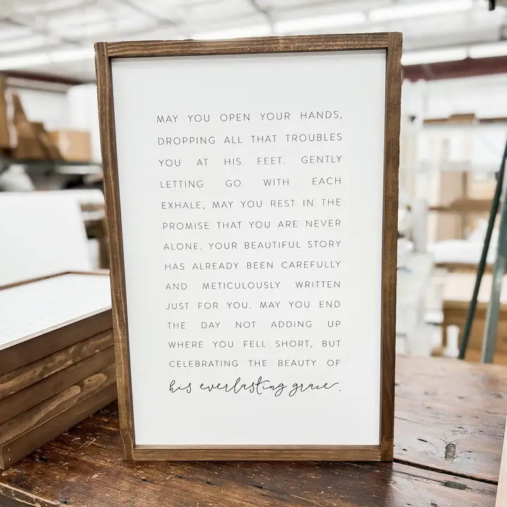 May You Open Your Hands | Wall Decor, Made in the USA