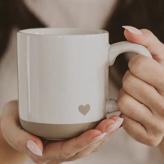 Heart Stoneware Coffee Mug - Sweet Water Decor
