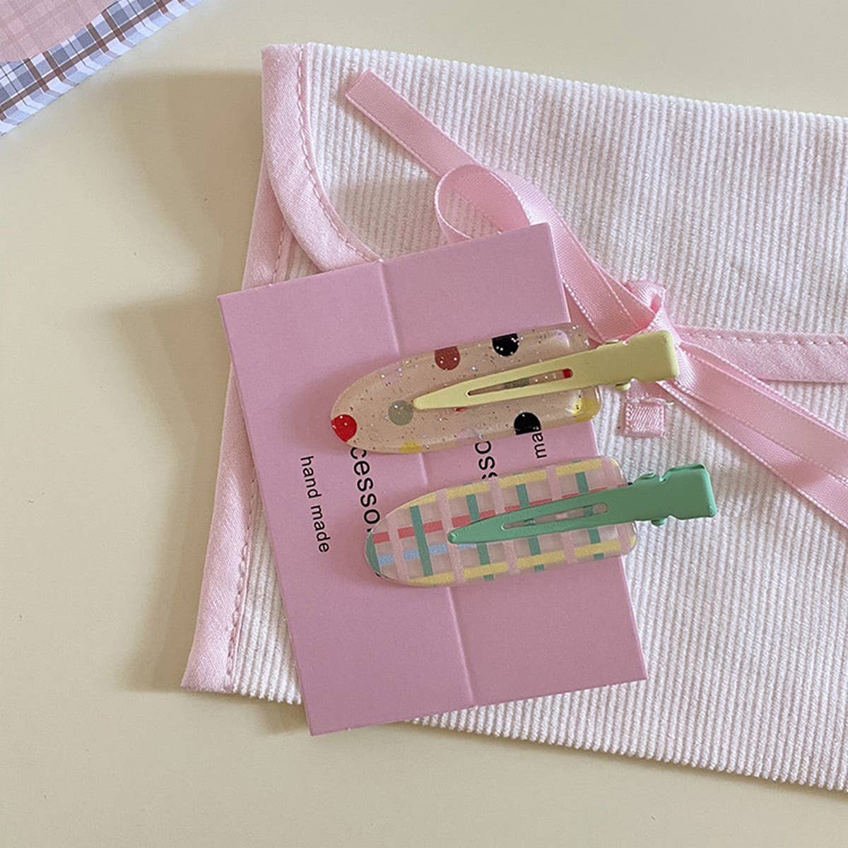 Cute Fruit Snap Hair Clips Set Sweet Pastel Style