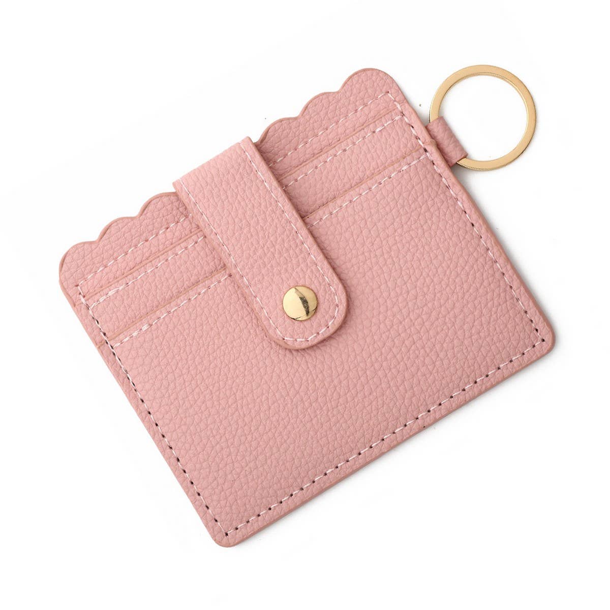 Multi-Card PU Wallet with Keychain & Coin Pocket_CWAB4937