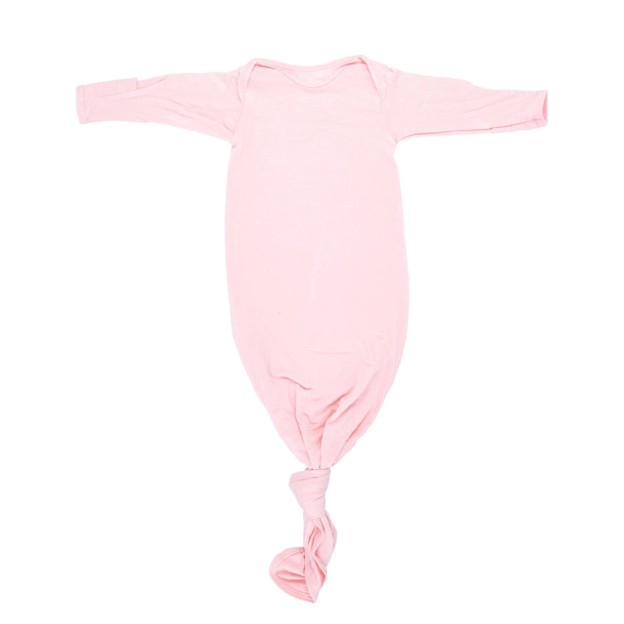 Heavenly Pink Knotted Gown - Nb-3month
