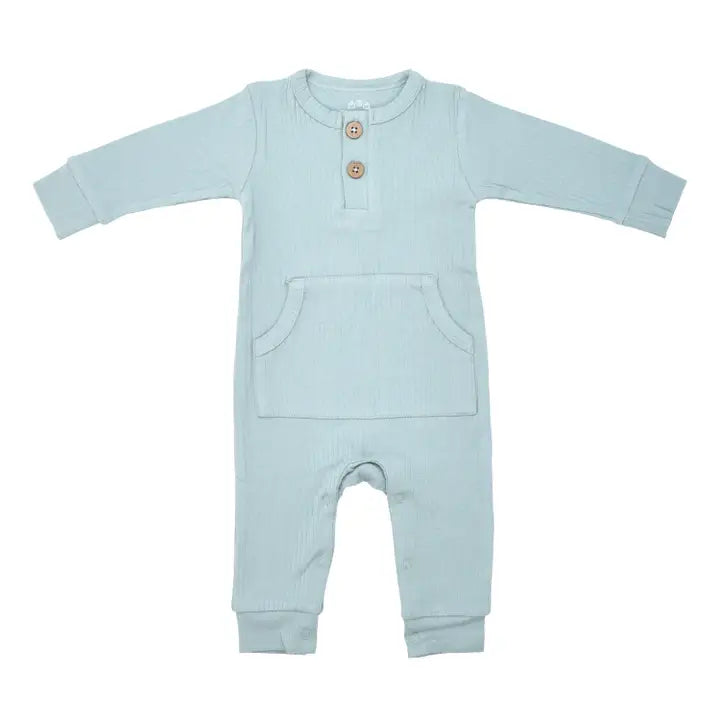 Baby Ribbed Playsuit with Pockets