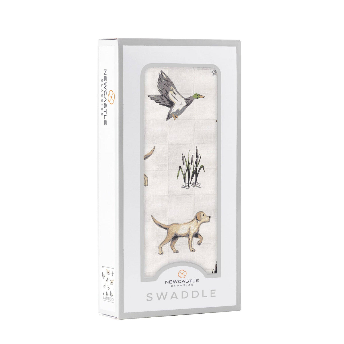 Lab and Ducks Bamboo Swaddle