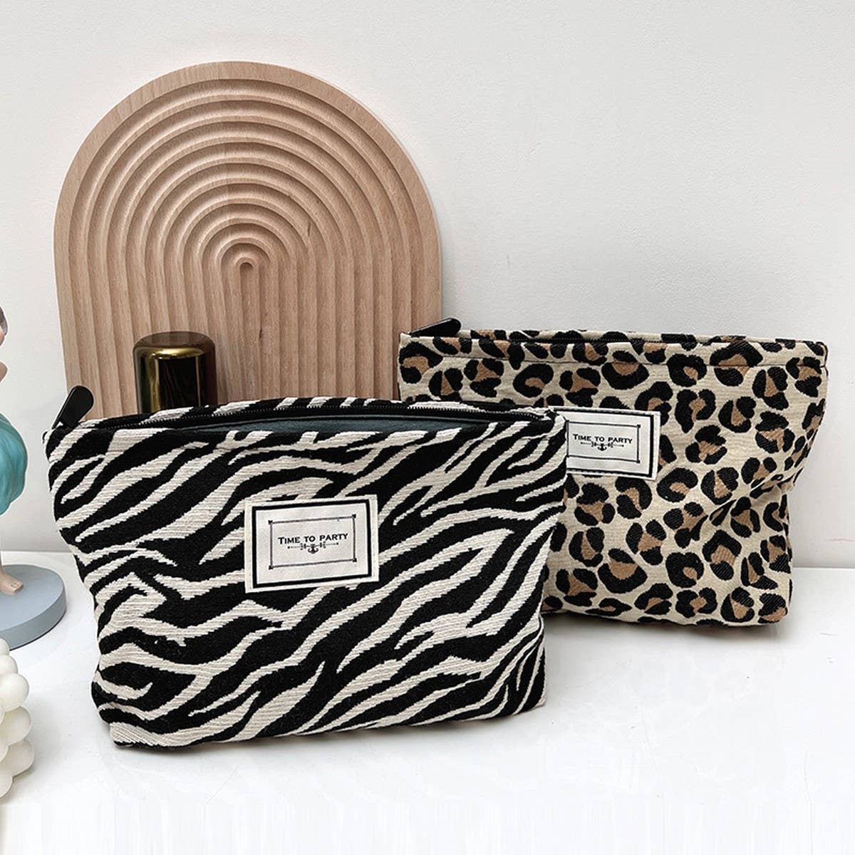 LEOPARD LARGE CAPACITY MAKEUP BAG STORAGE BAG