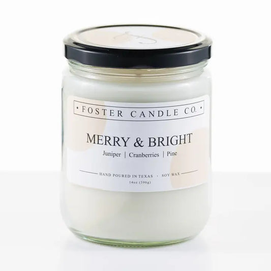 Merry & Bright 14oz - Foster Candle Co.