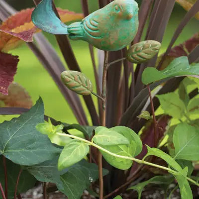 Teal Bird Plant Pick
