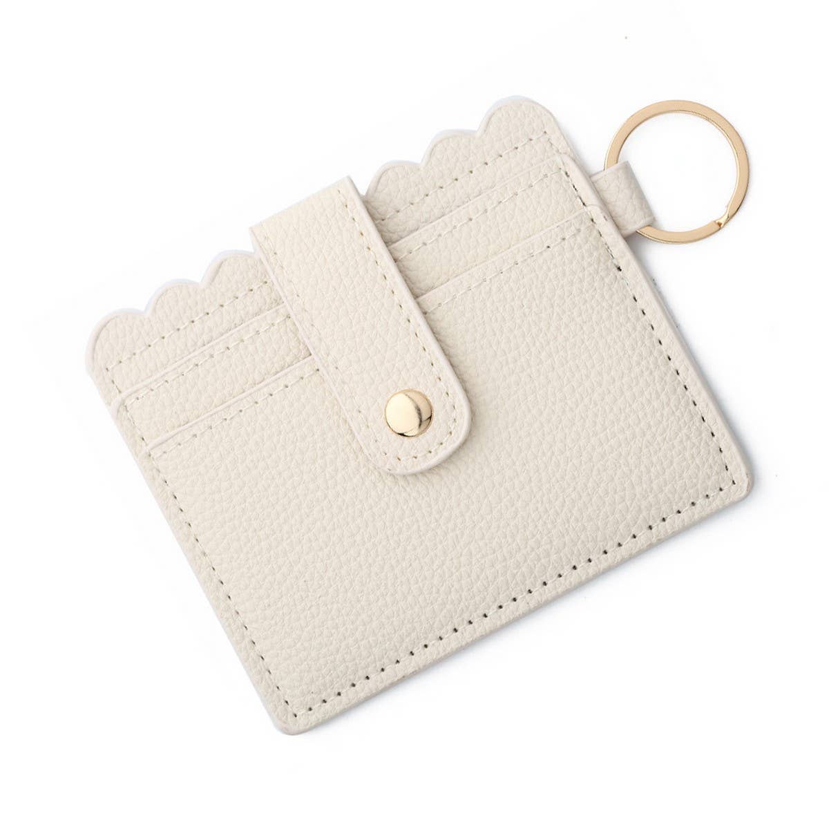 Multi-Card PU Wallet with Keychain & Coin Pocket_CWAB4937