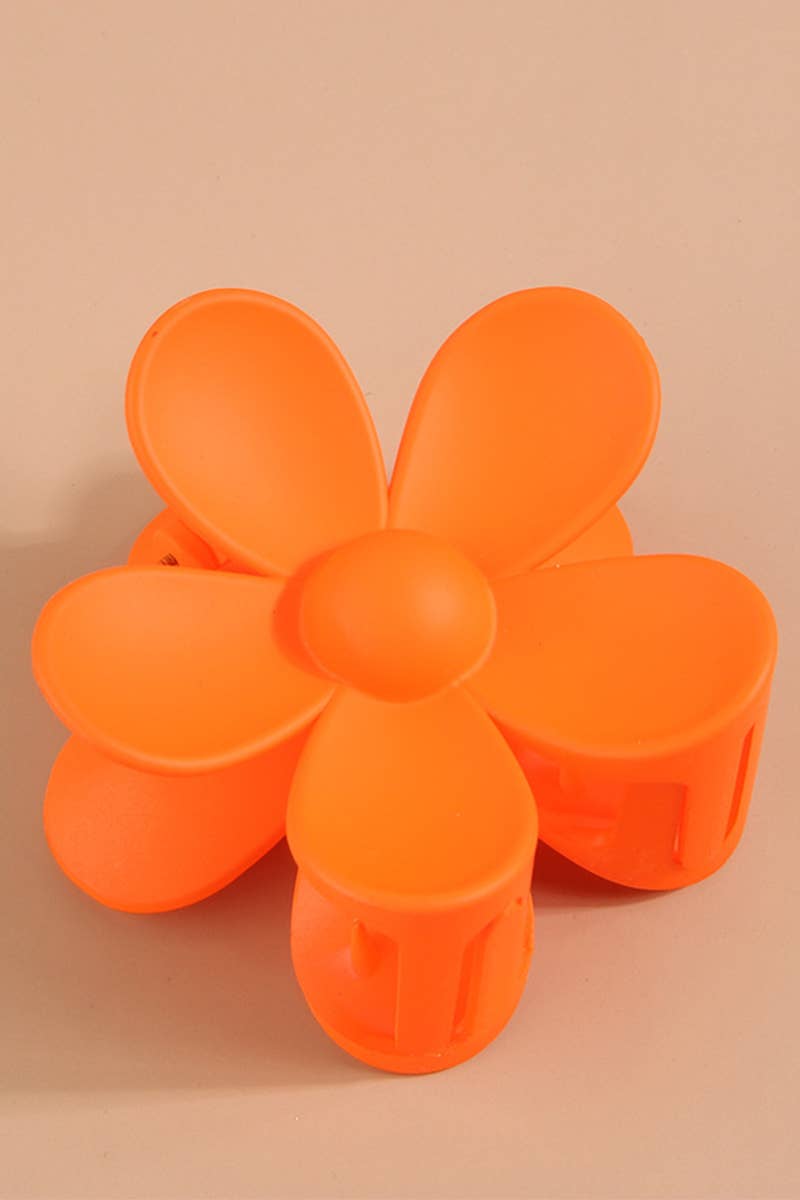 Matte Floral Hair Claw Clip–Cute & Strong Hold