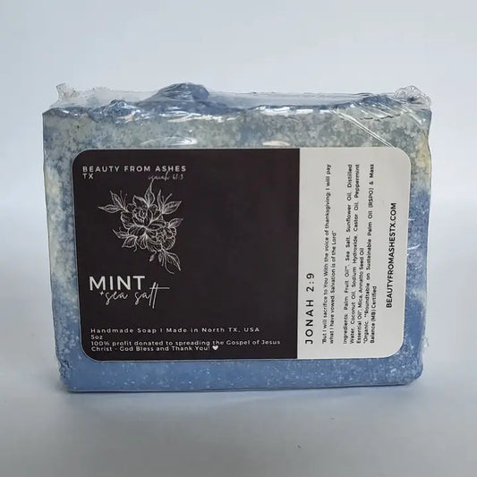 Jonah Mint Sea Salt Soap - Beauty From Ashes