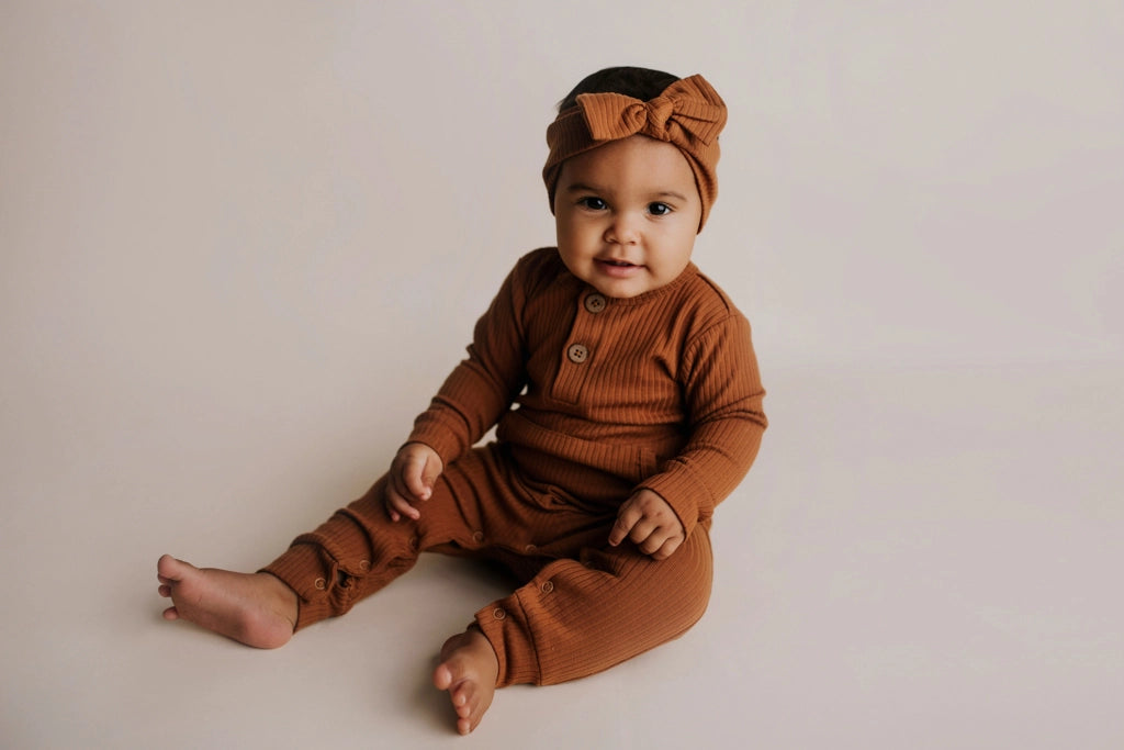 Baby Ribbed Playsuit with Pockets