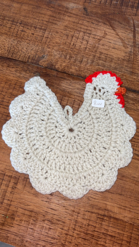 Crochet Chicken Pot Holders
