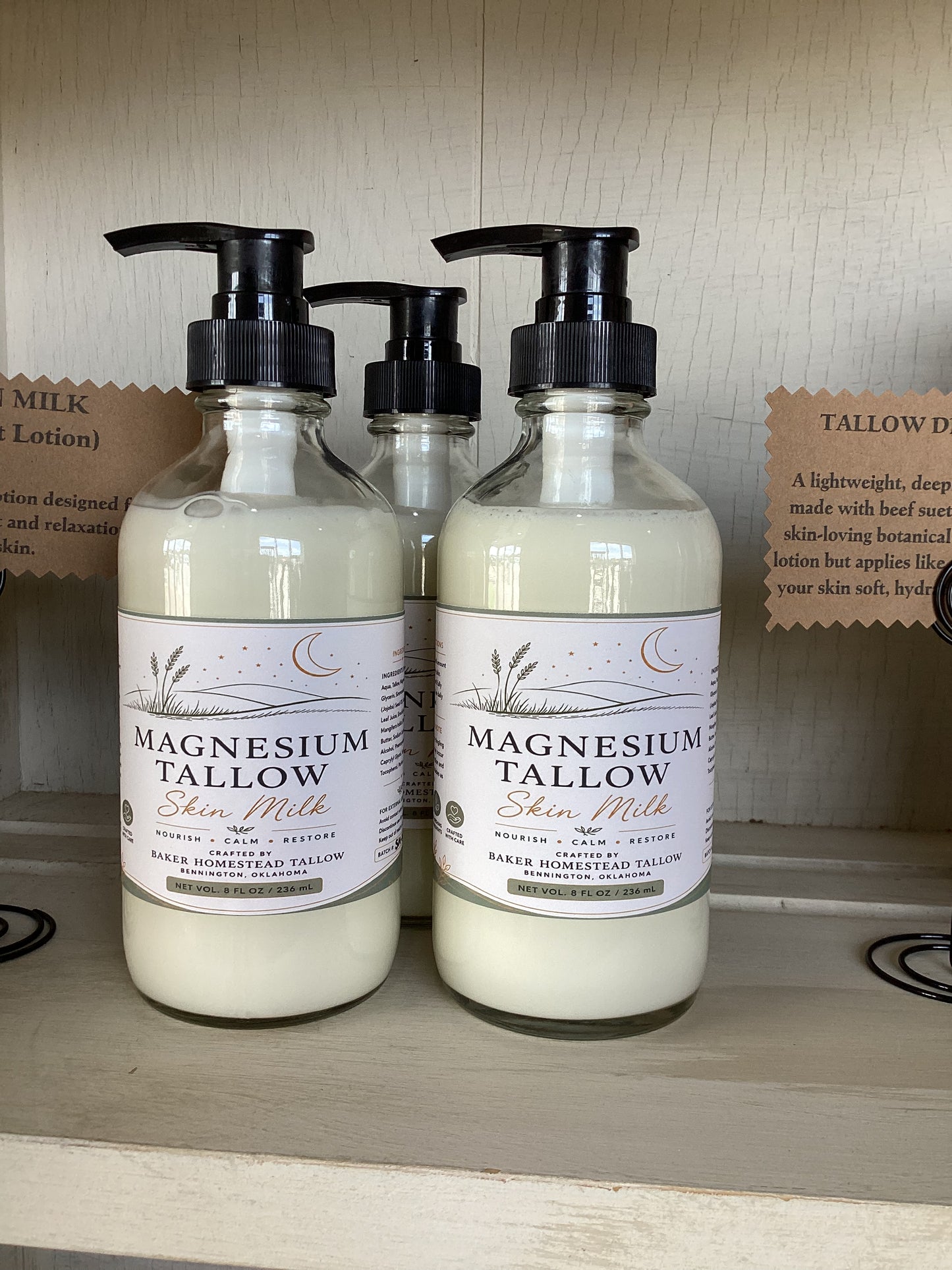 Magnesium Tallow Skin Milk - Baker Homestead Tallow