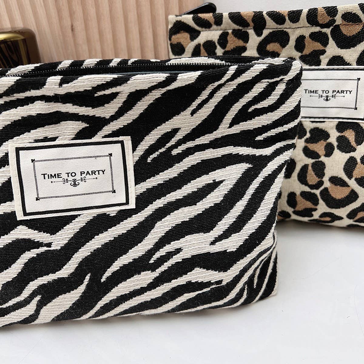 LEOPARD LARGE CAPACITY MAKEUP BAG STORAGE BAG