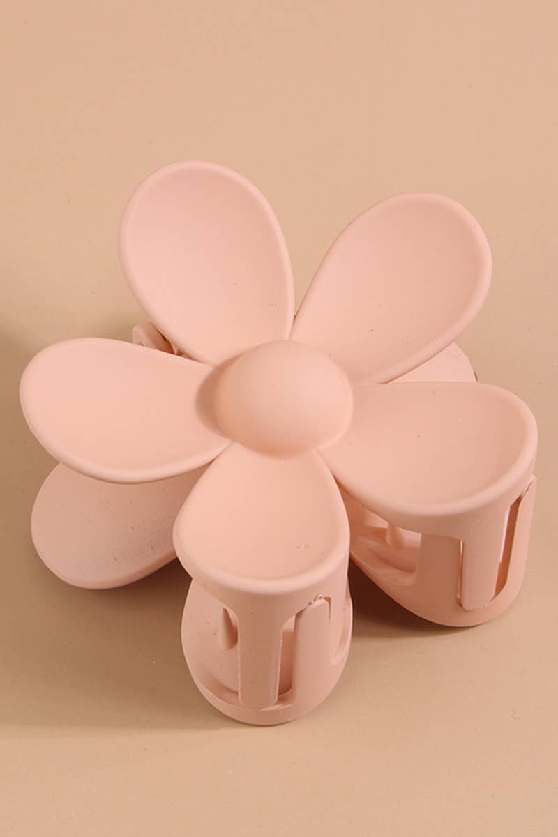 Matte Floral Hair Claw Clip–Cute & Strong Hold