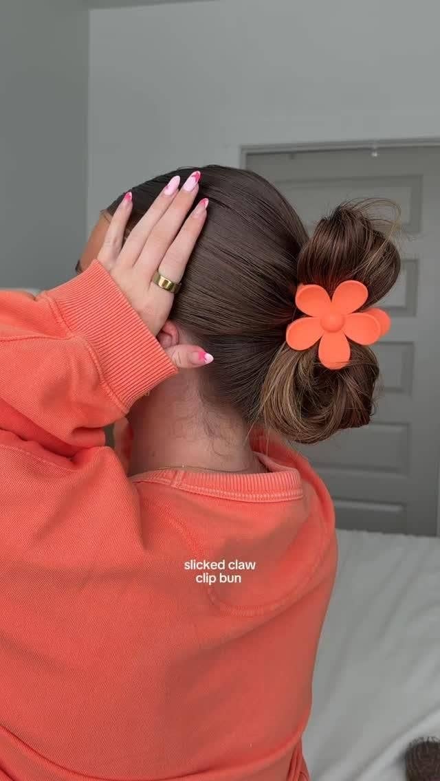 Matte Floral Hair Claw Clip–Cute & Strong Hold