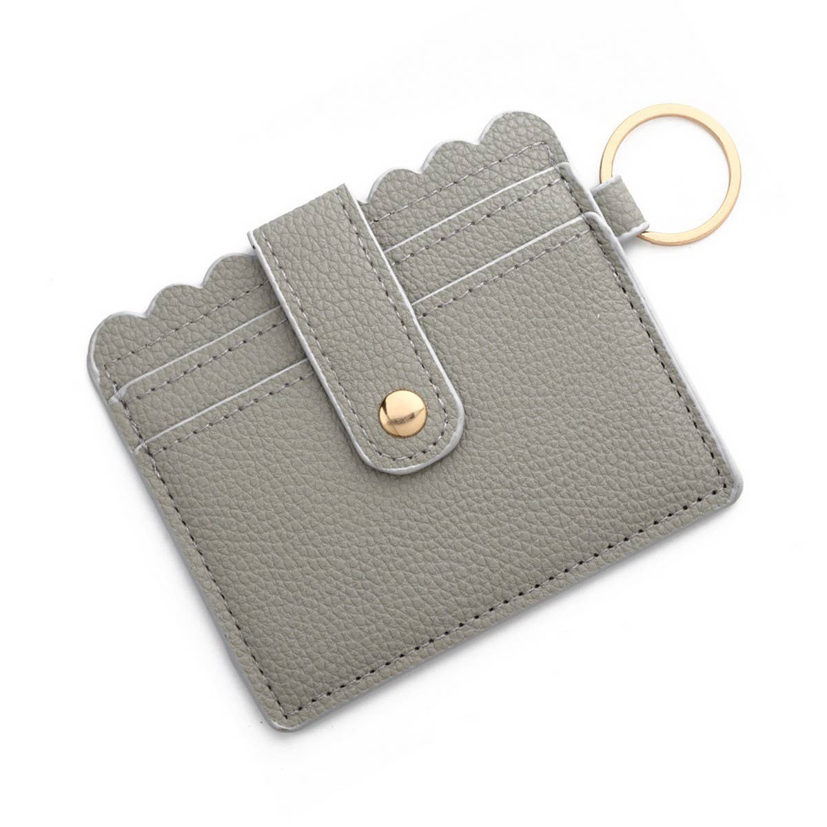 Multi-Card PU Wallet with Keychain & Coin Pocket_CWAB4937
