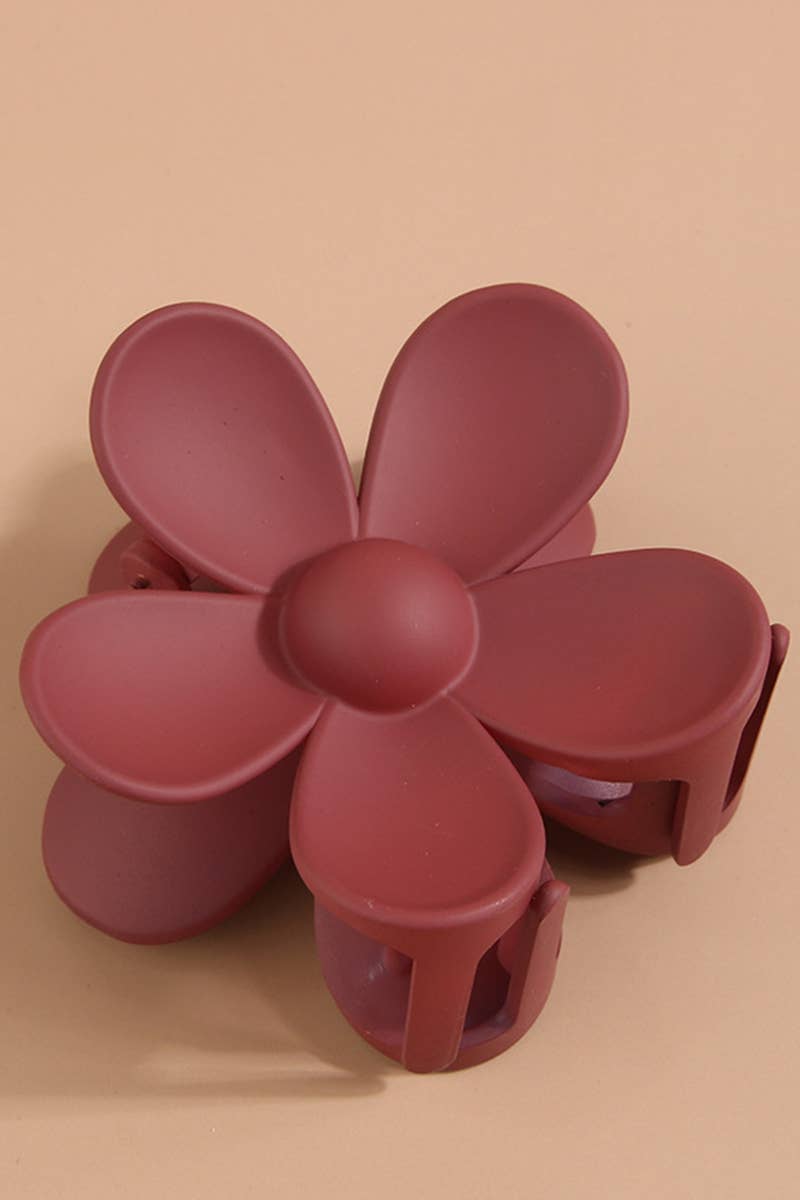 Matte Floral Hair Claw Clip–Cute & Strong Hold