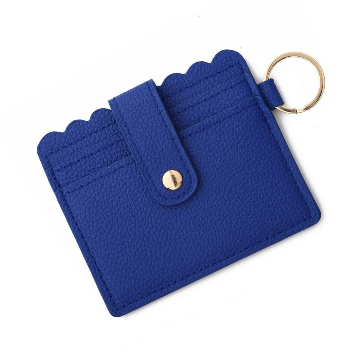 Multi-Card PU Wallet with Keychain & Coin Pocket_CWAB4937