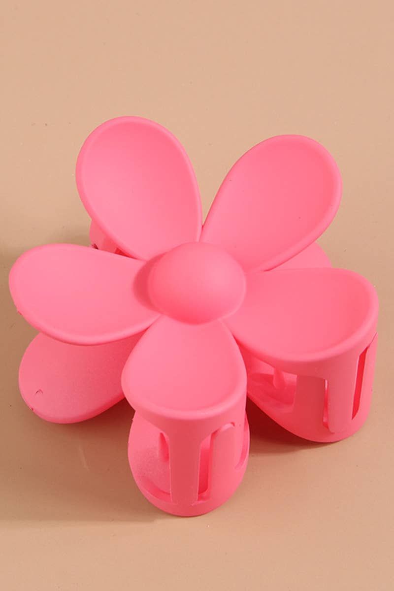 Matte Floral Hair Claw Clip–Cute & Strong Hold