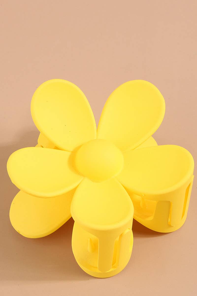 Matte Floral Hair Claw Clip–Cute & Strong Hold