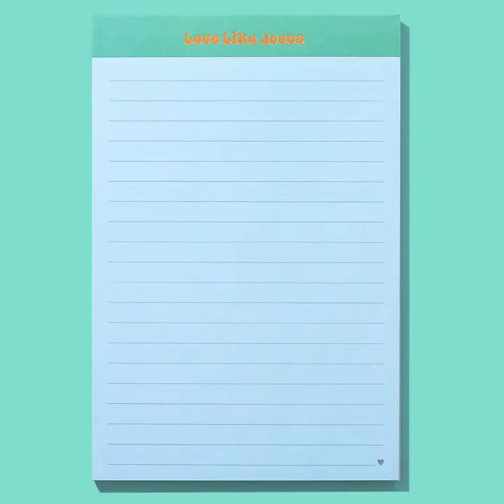 Large List Pad - "Love Like Jesus" - 75 Sheets - Taylor E. Designs