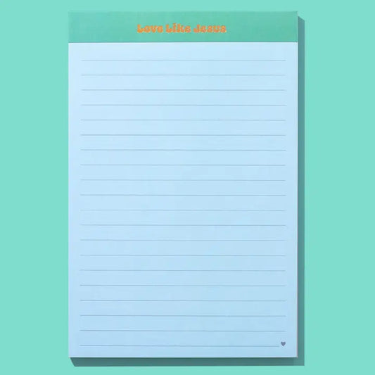 Large List Pad - "Love Like Jesus" - 75 Sheets - Taylor E. Designs