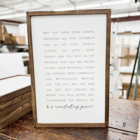 May You Open Your Hands | Wall Decor, Made in the USA
