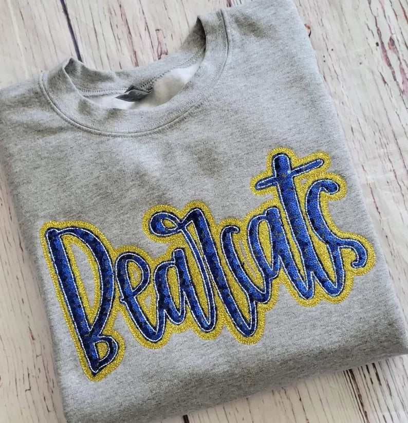 BEARCATS Sequin glitter sweatshirt - COLOR IS CUSTOMIZABLE-