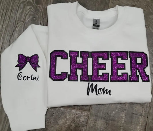 Personalized CHEER sweatshirt - NAME AND COLOR ARE CUSTOMIZABLE-